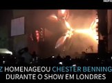 Jay-Z faz tributo a Chester Bennington durante show em Londres