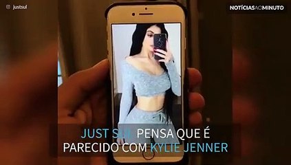 Indiano tenta ficar parecido com Kylie Jenner