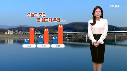 오늘도 포근, 큰 일교차…충청·남부 봄비
