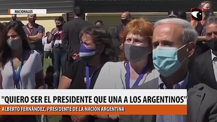 "Quiero ser el Presidente que una a los argentinos"