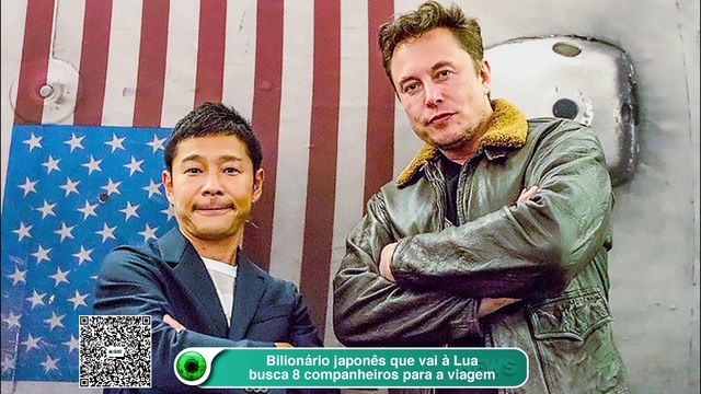 Bilionário japonês que vai à Lua busca 8 companheiros para a viagem