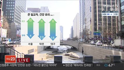 [날씨] 전국 흐리고 곳곳 비…낮동안 포근