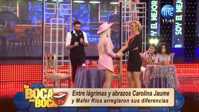 Así fue la reconciliación de Mafer Ríos y Carolina Jaume
