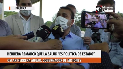 Herrera remarcó que la salud “es política de estado”