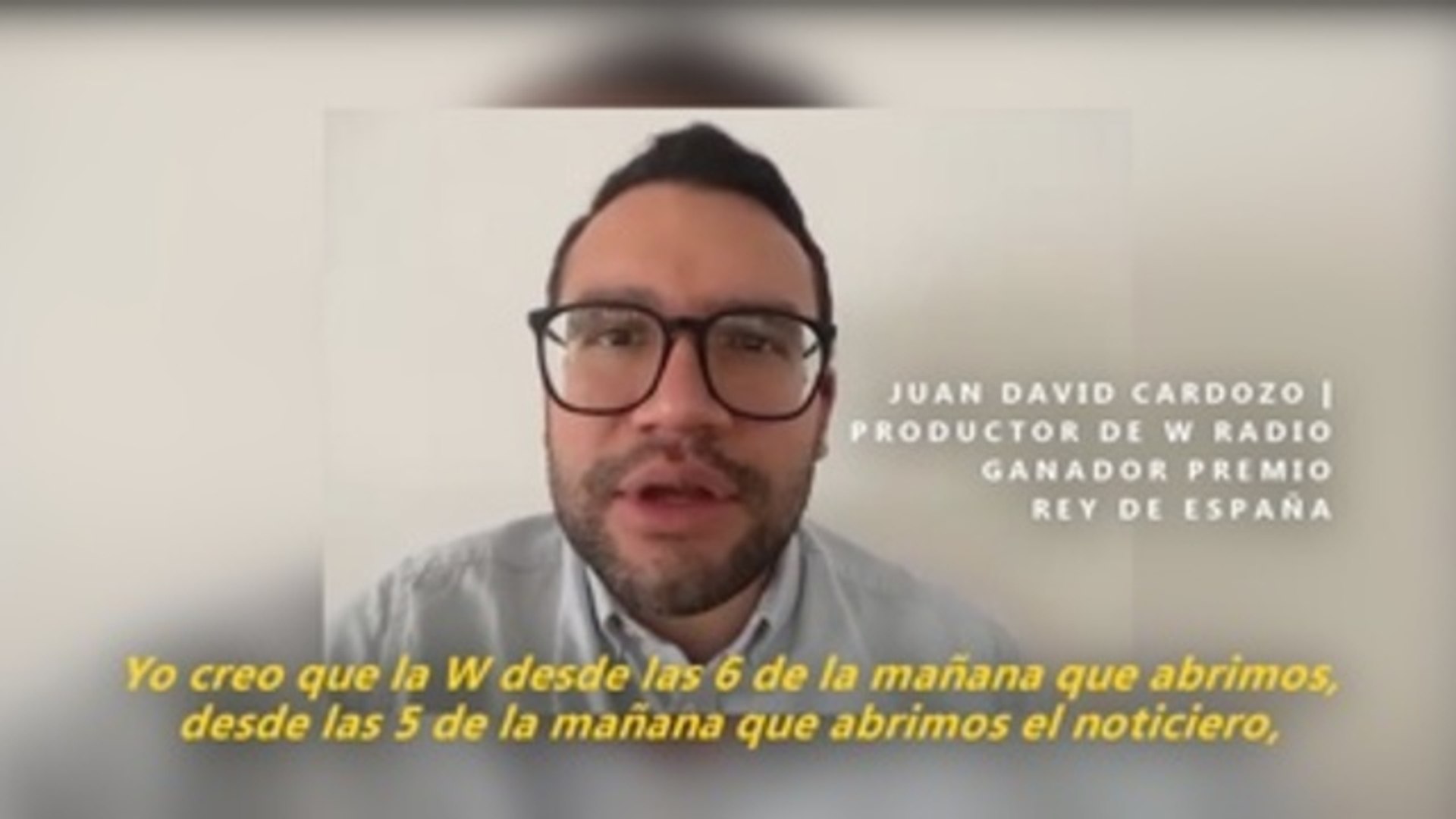 W Radio Colombia gana Premio Rey de España gracias al trabajo en equipo -  Vídeo Dailymotion
