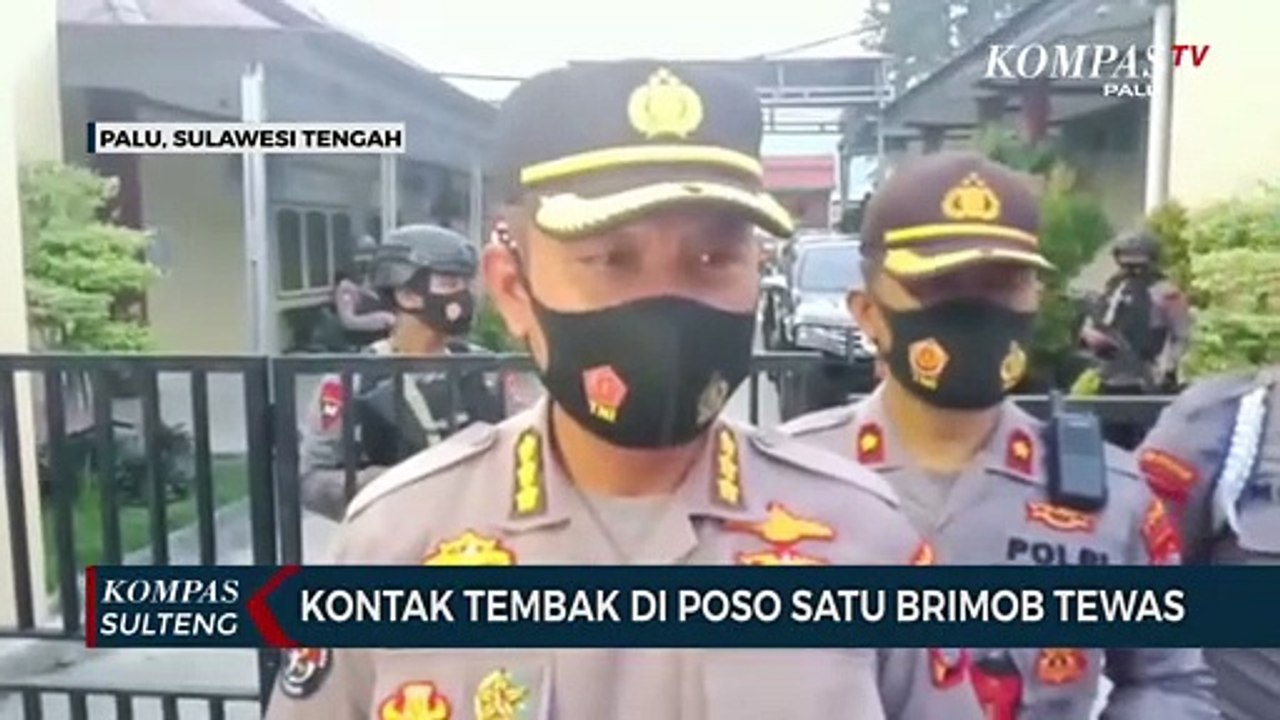 Kontak Tembak di Poso Satu Brimob Tewas