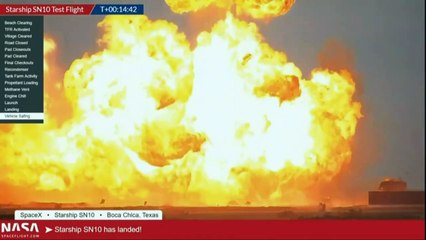 Protótipo de foguete da SpaceX explode