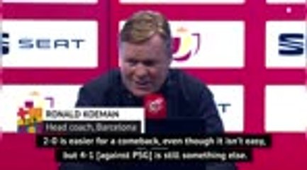 Download Video: '4-1 is something else' - Koeman cools PSG comeback talk after Barca stun Sevilla