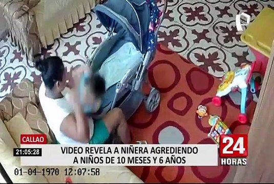 Niñera es captada agrediendo a niños que estaban bajo su cuidado en el Callao