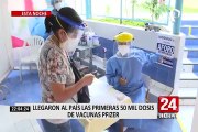 Vacunas Pfizer: primer lote de 50 mil vacunas llegó al Perú