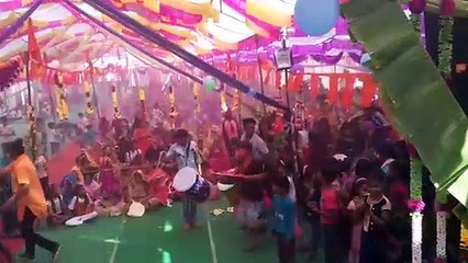 भागवत कथा में श्री कृष्ण जन्मोत्सव में छाया उल्लास मनाई खुशियां
