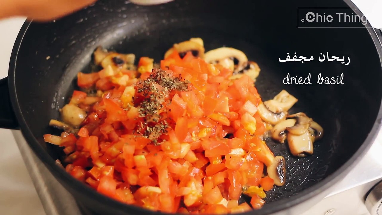 مكرونة بالصوص الوردي