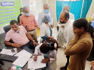 सिविल अस्पताल मंडी मे 350 के लक्ष्य को पार कर दूसरे दिन लगाए 378 कोरोना बचाव के टीके