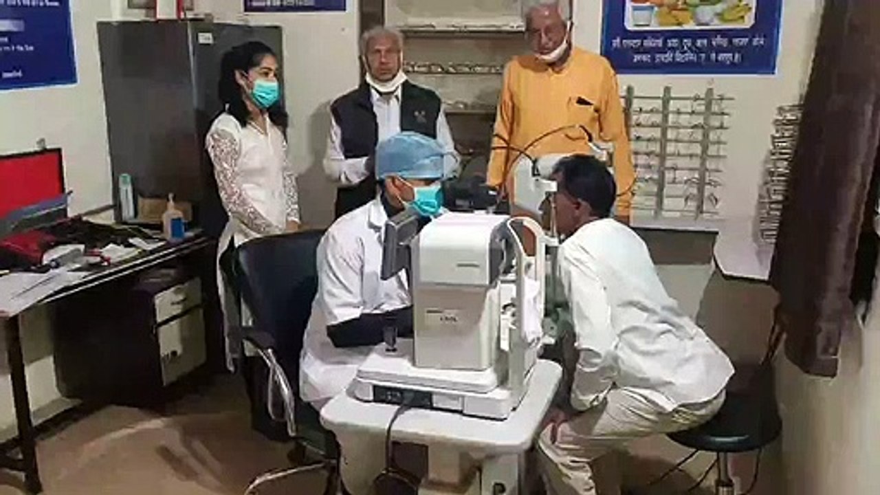 प्राथमिक नेत्र जांच केंद्र पर लगा निशुल्क शिविर, 50 रोगियों को मोतियाबिंद ऑपरेशन के लिए भोपाल भेजा