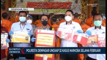 POLRESTA Denpasar Bekuk 40 Tersangka Narkoba Selama Februari