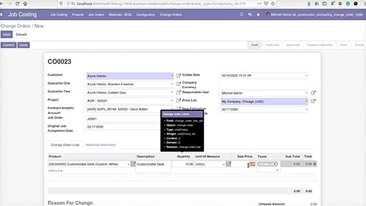 How to Manage Contracting, Job Costing, and Job Cost Sheet Including Dynamic Material Request | Odoo