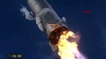 SpaceX'in uzay aracı, inişten sonra patladı