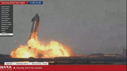 Une fusée de SpaceX explose quelques minutes après son atterrissage