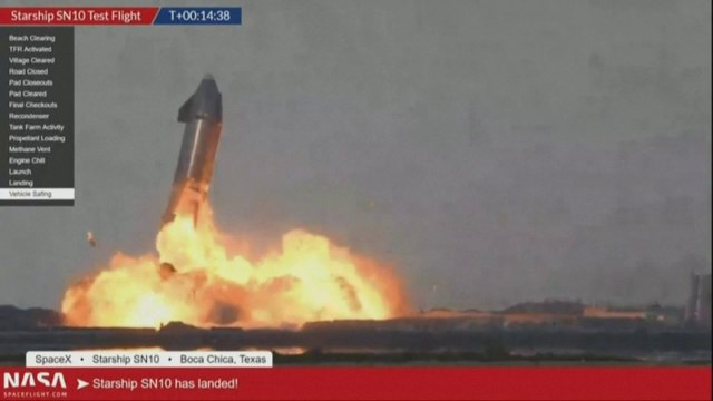 Une fusée de SpaceX explose quelques minutes après son atterrissage
