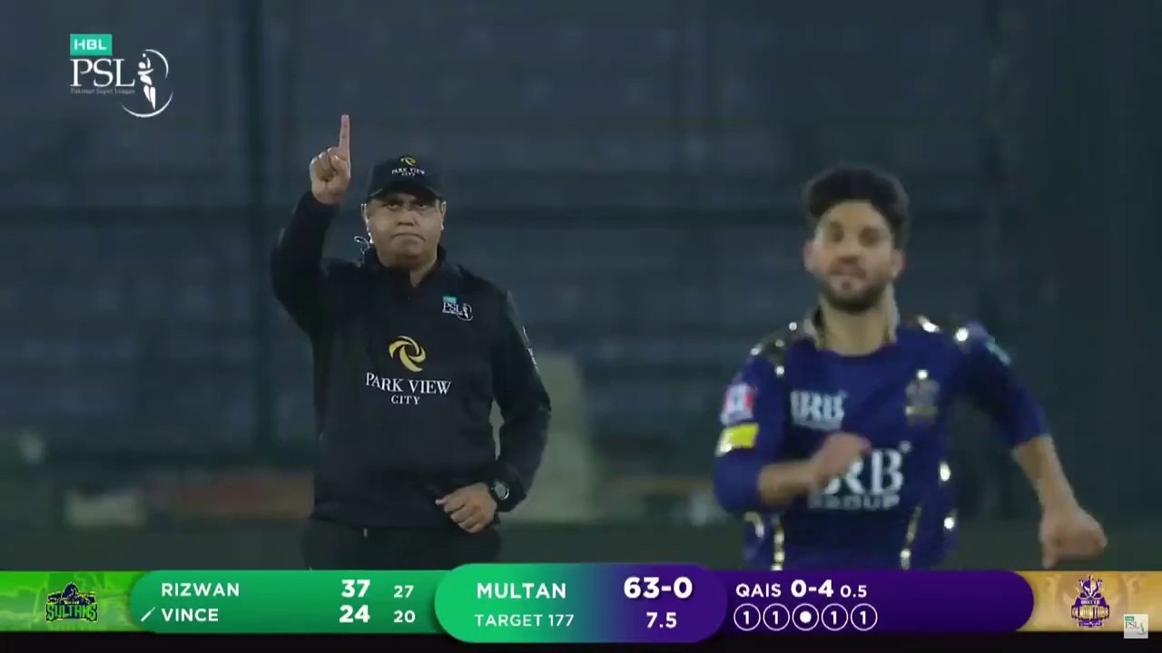 Multan Sultans Fall Of Wickets _ Quetta Gladiators vs Multan Sultans _ Match 14 _ HBL PSL 6 _ MG2T