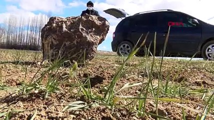 Tarlada bulduğu gök taşını 180 bin dolara sattı