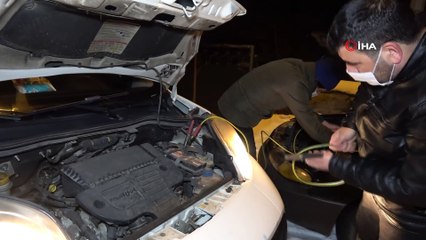 Mart ayında şaşırtan soğuklar, araçlar çalışmadı