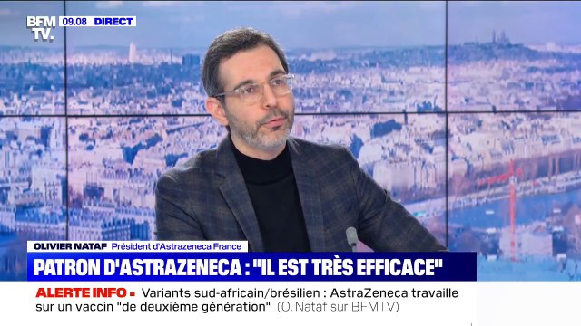 Le président d'AstraZeneca France affirme qu'environ 6 millions de doses seront livrées à la France d'ici la fin du mois