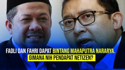 Fadli dan Fahri Dapat Bintang Mahaputra Nararya. Gimana Nih Pendapat Netizen?