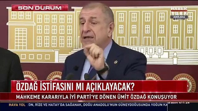 Mahkeme kararıyla İyi Parti’ye dönen Ümit Özdağ istifa etti