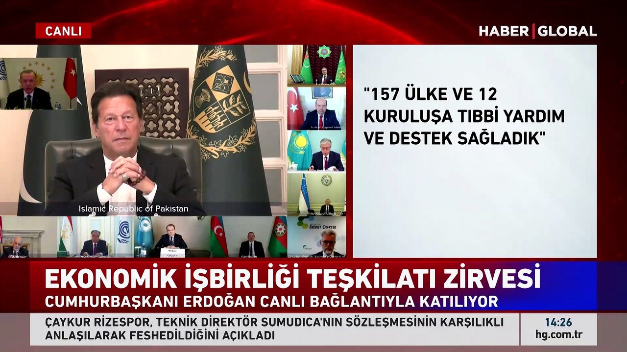 Cumhurbaşkanı Erdoğan'dan Ekonomik İşbirliği Teşkilatı 14. Liderler Zirvesi'nde Azerbaycan mesajı