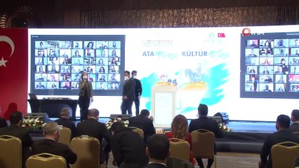 Bakan Selçuk, 'Ata Mirası Kültür Atlası Anadolu Masalları ve Dede Korkut Hikayeleri Tanıtım Programı'na katıldı