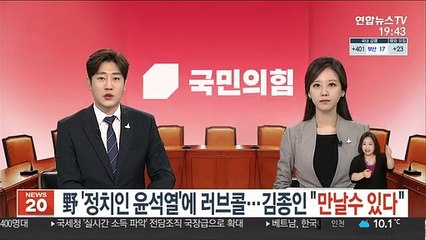 野 '정치인 윤석열'에 러브콜…김종인 "만날수 있다"