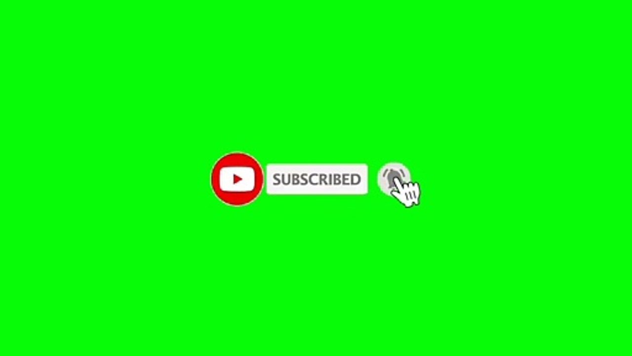 Subscribe Intro For YouTube | Animation Subscribe Button Intro For YouTube Green Screen | Animated Subscribe Button
