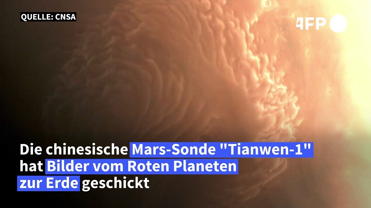 Chinesische Sonde schickt Bilder vom Mars zur Erde
