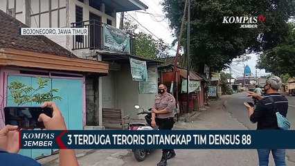 3 Terduga Teroris di Bojonegoro Ditangkap Tim Densus 88
