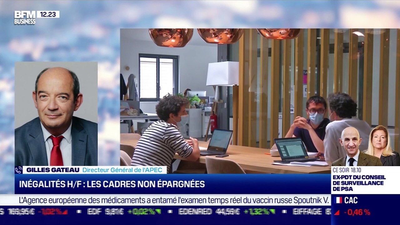 Gilles Gateau (APEC) : Inégalités hommes/femmes, les cadres non épargnées - 04/03