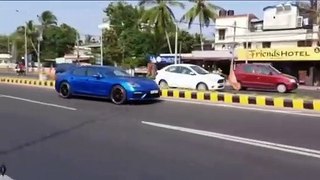 Malayalam actor  Dulquer Salmaan’s Porsche Panamera made to go back for wrong way driving