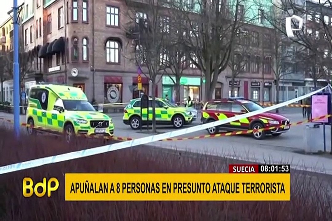 Suecia: al menos ocho heridos por arma blanca en un presunto "ataque terrorista"