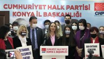 KONYA - CHP Kadın Kolları Genel Başkanı Nazlıaka, kadına şiddeti konuştu