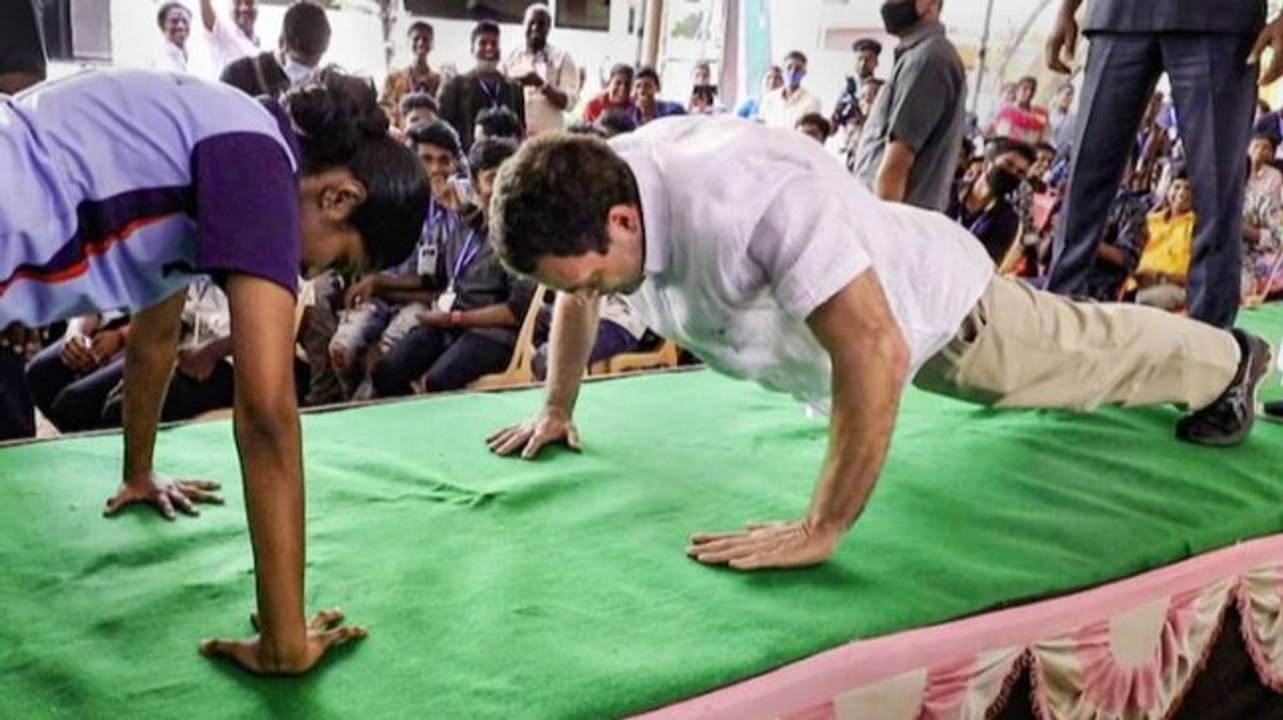 BJP calls Rahul Gandhi's push-up challenge violation of code of conduct, writes to EC