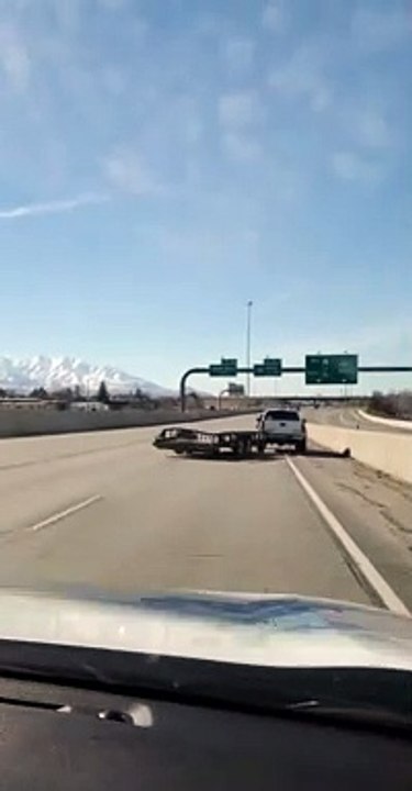Detached Trailer Turns Into Battering Ram