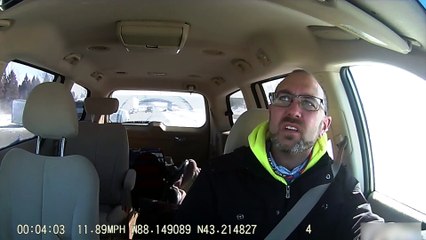 Trailer Rolls Over After Sliding on Icy Highway