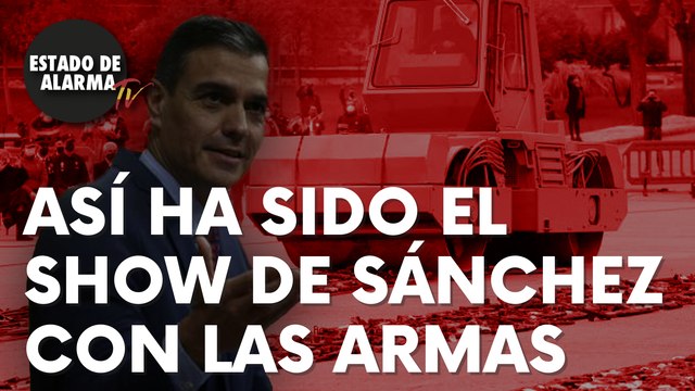 Así ha sido el show de Sánchez con las armas de ETA