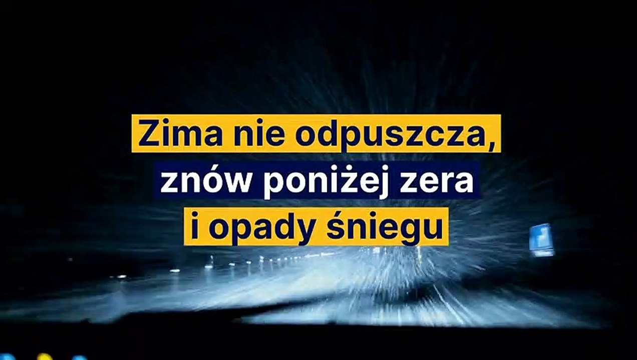 Zima nie odpuszcza, znów poniżej zera i opady śniegu