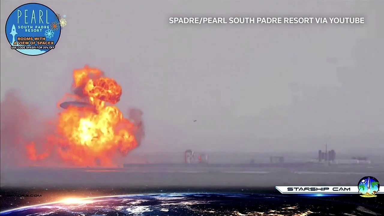 Video of the SpaceX Starship SN10 explosion - video Dailymotion