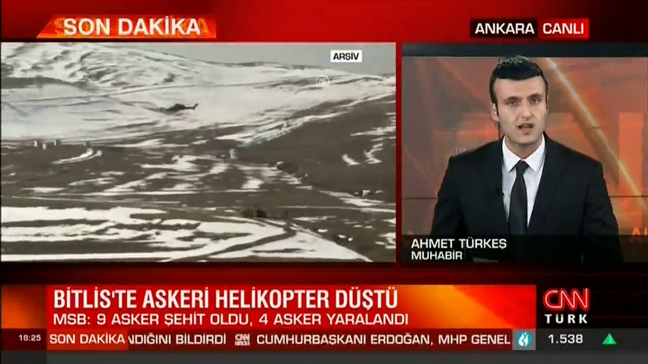 Son dakika haberi: Bitlis'te askeri helikopter düştü