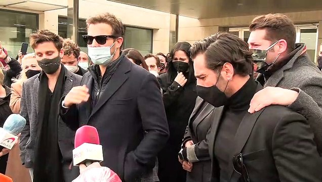 Joan Casademunt le dedica unas palabras a su hermano Álex Casademunt en el funeral