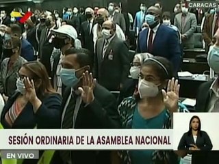 Juramentación  de diputados suplentes a la AN durante Sesión Ordinaria de este jueves 04MAR2021