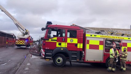 Download Video: More images and footage emerge from Heckington factory fire as crews bring it under control