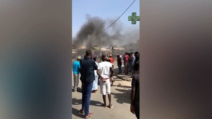 Arrestation de Sonko : Saccage de la station Total en face de l'école Dior